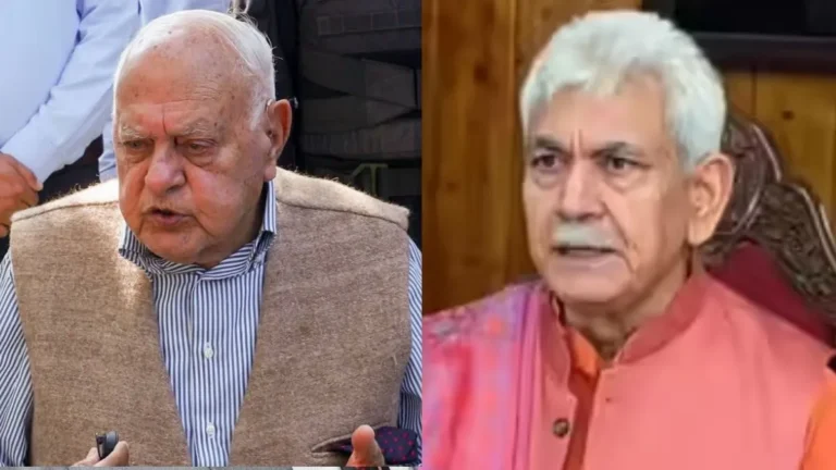 LG Manoj Sinha Orders Probe into Attack on Farooq Abdullah
