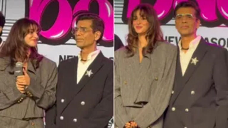 Throwback Video of Karan Johar Placing Hand on Ananya Panday’s Waist Sparks Online Debate