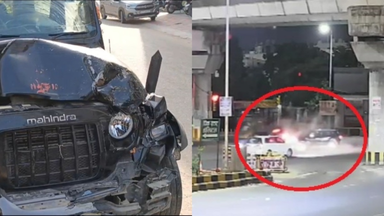 जयपुर में स्कूटी सवार डेयरी संचालक की मौत: बिना नंबर की थार ने मारी टक्कर, CCTV में कैद हादसा