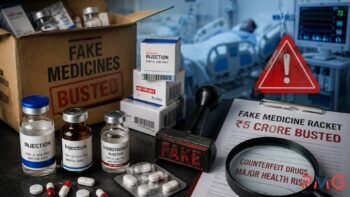 नकली दवाओं का बड़ा खेल: ₹5 करोड़ से ज्यादा की दवाएं जब्त, Pfizer डिपो समेत 24 लाइसेंस पर कार्रवाई