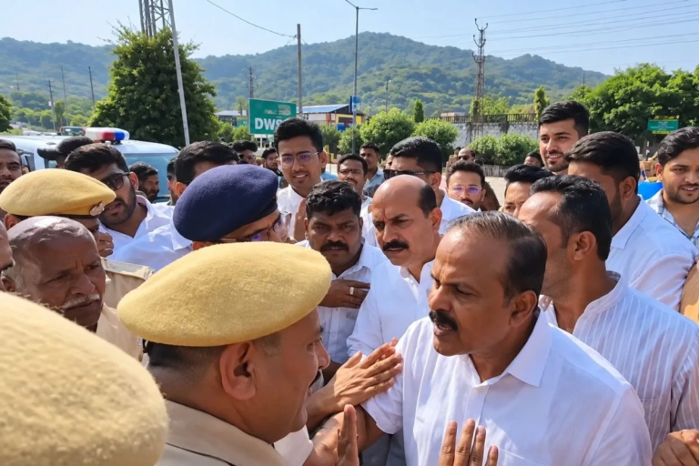 अजमेर में मेयर चुनाव से पहले निगम के बाहर हंगामा, भूपेंद्र सिंह की एंट्री पर BJP कार्यकर्ताओं ने जताई आपत्ति