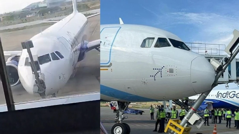 IndiGo Flight Hits Pole While Parking at Srinagar Airport, All Passengers Safe